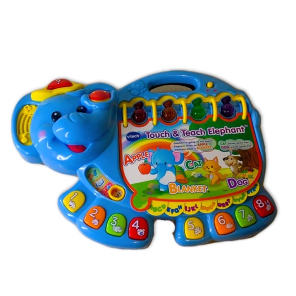 VTech Touch and Teach Blue Elephant Book - Picture 1 of 6